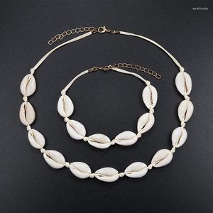 CHOKER Natural Gohemian Shells Bracelet Bracelet воротник для женщин раковина раковина девочка очарование летние каникулы подарки