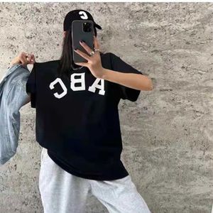 Fashion Ess Designer 2023 Spring/Summer American Trendy Brand T-shirt Street dimma Pure Cotton Short Sleeve Mens High StyleVt