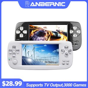 Jogadores ANBERNIC PAP KIII Handheld Game Console de 4,3 polegadas Tela de 64 bits Retro portátil O jogador de videogame suporta TV Saída de 3000 jogos presente