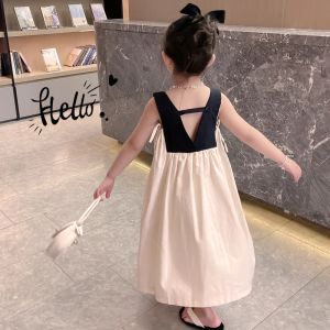 Dresses Droshipping Kids Clothes Girls Backless Dress 2023 Summer Kids Girls Off Shoulder Tutu Dress for Party Children Clothing