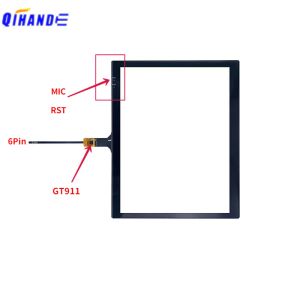 Akcesoria 9,7 cala GT911 HLX1819V1TC DOTTY PANELA RADIOWA GPS RADIO TESLA PANEL 2.5D 6PIN 212*171 mm dla radia GPS TEYES TPRO2