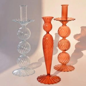 Candle Holders Artist Style Candlestick Wedding Table Centerpieces Fashion Decoration For Home Designer Crystal Glass Decor