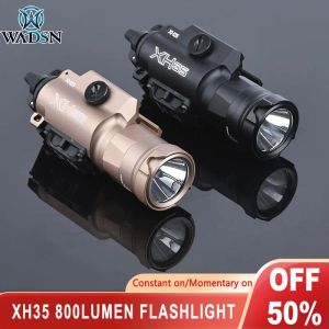 Lights wadsn xh35 ficklampa 800 Lumen Tactical Weapon Light x300 Taktisk ljusjustering Vit LED -ljusstyrka Strobe Pistol Lamp