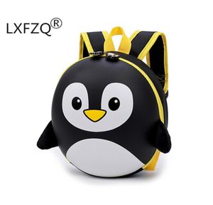 NOWOŚĆ 3D DZIECKO TORBY SZKOŁYCH CARDOON Tward Shell Plecak dla dzieci dla dziewcząt Penguin School Plecak dla chłopca Mochila Infantil Y18438700