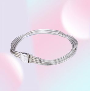 925 Sterling Silver Reflexions Multi Chains -armband passar för europeiska armband charm och pärlor5955404