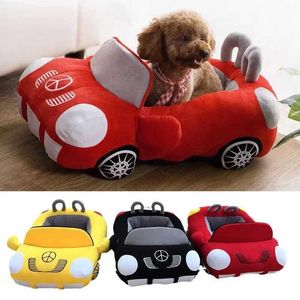 Cat Carriers Crates Houses 70x50cm car shaped luxury dog and cat bed warm pet teddy warm sofa puppy nest mat kitten winter fashion mat dog house 240426