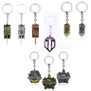 Keychains 2024 Jewelry Game World of Tanks Keychain WOT em torno de conchas de colecionador Pingente Delicate