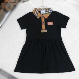 New newborn jumpsuits summer toddler dress Size 59-90 CM baby Crawling suit Short sleeved lapel infant bodysuit girl Short skirt 24April