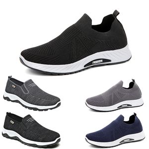 Kostenlose Schifffahrtsmänner Frauen Running Schuhe Schnür-Rutsch-Rutschmaserminderblau Black Grey Herren Trainer Sport Sneakers Gai