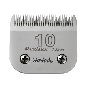 Trimmers Farlade 10# Съемные лезвия для клипперы для домашних животных, подходящие для большинства Andis, Oster A5 Clippers, 1/16 дюймов 1,5 мм разрезания, изготовленная из немецкой стали