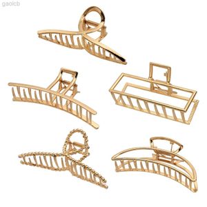 Haarklammern Barrettes 5 Pack große Metall -Haarkrallenklauen 4 Zoll Big Nonslip Gold Hair Clamps Haarzubehör 240426