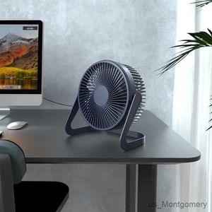 Electric Fans Summer New Desktop USB Desktop Mini Fan Air Cooling Rotating Silent Portable Home Appliance Office Small High Quality Fan