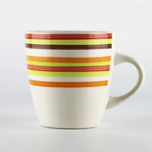 Tazze colorate classiche classiche in ceramica dipinti a mano tazza da caffè succo di latte