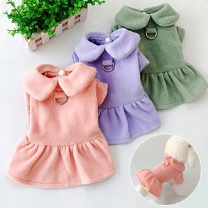 Vestidos vestido de estimação saia de cachorro roupas de princesa saia de natal tração