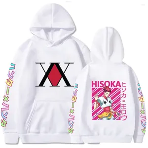Men's Hoodies 2024 X Hisoka Streetwear Sweatshirt Anime Hoodie Print Hooded Sweatshirts Loose Long Sleeve Men Clothes Pullover F