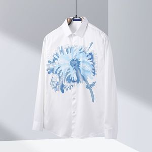 패션 하와이 꽃 문자 인쇄 비치 셔츠 남자 디자이너 실크 볼링 셔츠 캐주얼 셔츠 남자 여름 짧은 소매 느슨한 드레스 셔츠 m-xxxl #c8