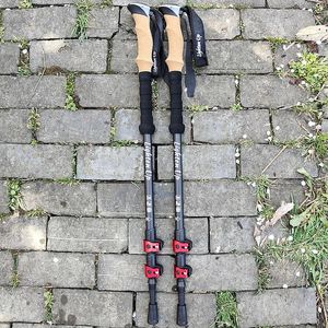 2Pcs Ultralight Trekking Poles Walking Sticks Hiking Canes Folding Carbon Fiber Walking Pole Nodic Walking Sticks 240416