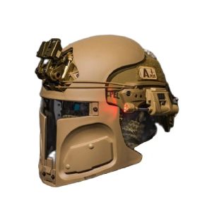 Segurança Exército Hunter Tactical Ficção científica Máscara de capacete lente espessado transparente