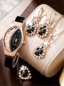 Нарученные часы 1 персонализированный и модный женский ремень, часы, ювелирные изделия из трех частей набор