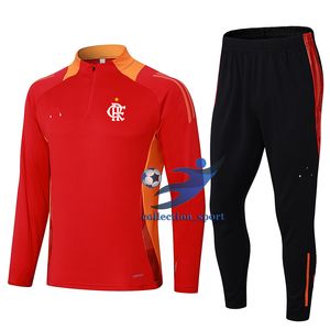 Clube de Regatas do Flamengo Men's adult half zipper long sleeve training suit outdoor sports home leisure suit sweatshirt jogging sportswear