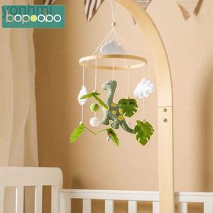 Mobiles# Cartoon Dinosaur Baby Rattles Toys 0-12 Months Newborn Musical Crib Bed Bell Mobile Toddler Rattles Carousel For Cots Kids Gift d240426