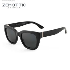 Óculos de sol Zenótica 2024 Moda Butterfly Polarized Sunglasses de sol Protetora protetora de sol com os óculos de sol do olho gato zs2218 Q240425