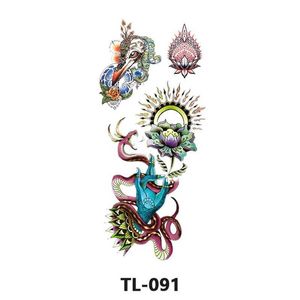 Tattoo Transfer 1PCS temporary tattoo phoenix fox tattoo body stickers sexy tatoo for woman fake tattoo arm back water transfer tattoo 240427