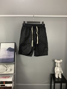 Imprimir shorts pretos folgados vintage França angustiada moda moda hip hop retro gráfico bordado homem folgado homem mulher alta cintura larga shorts de perna larga