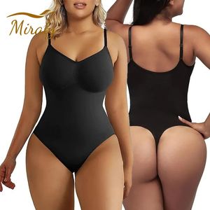 Artina elástica de alta elástica para mulheres barriga shapewear shapewear sem costura modelador de tanga de tanga magro magro magro 240425