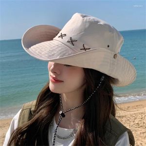 Wide Brim Hats Summer Fisherman Hat For Sunproof & Sunshade Outdoor Breathable Hiking Camping Fishing Mountaineering