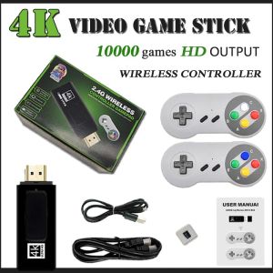 Spieler Mini Game Stick Videospiel 32G Lite 4K Konsole gebaut 10000 Spiele Retro Games Konsole Wireless Controller für GBA Boy Geschenk