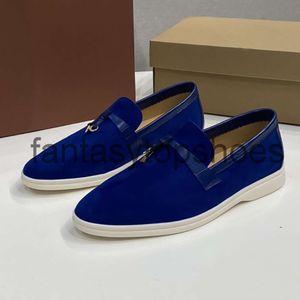 Loro Piano LP Sole casual Casual Pure Original Morte Coppie Casualmente Scarpe da uomo Cashmere Guida Scarpe traspirabili Scarpe da donna Scarpe da donna Schema Retro Penny Retro