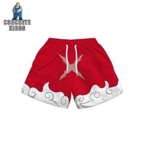 Anime Shorts Men Gym Szybki sucha siatka Sport Summer 3D Druku