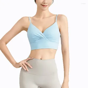 Yoga Outfit Bra reggiseno traspirante shock -shock galling top top fitness a allenamento sexy biancheria intima da donna senza soluzione di continuità palestra