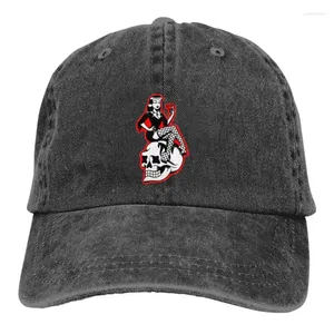 Ballkappen salzy-dog Amerikaner traditioneller Lowbrow Femme Fatale Horror Baseball Peak Pin Pin up Mädchen Sonnenschattenhüte für Männer