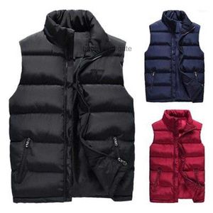 Masculino embaixo de parkas mass de inverno de inverno colete corpo mais quente quente e sem mangas jaqueta acolchoada 1