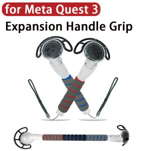 Glasögon expansionshandtag grepp för meta/oculus quest 3 mjukt svamp grepp långa stickhandtag dual spel golf grepp för uppdrag 3 tillbehör