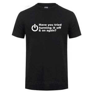 Men's T-Shirts Have you tried turning it off and putting on Tshirts a fun birthday gift for men? Its cool to give a t-shirt to nerds programmers and hackers J240426