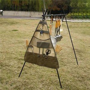 Förvaringspåsar BBQ TABELSEE BEGRED BAG CANVAS CAMPING PICNIC PORTABLE BRABECUE CESTLYGER ARGANSER HANNING HOLDER