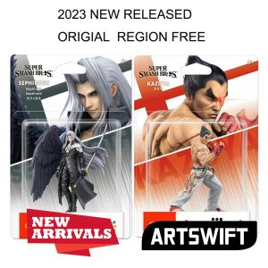 Affärer 2023 Ny release Original NFC Amiibo Figur Sephiroth Kazuya Super Bros Smash Region gratis