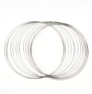 DoreenBeads 100 slingminnespärltråd för handgjorda halsbandsmycken Diy Tillbehör Ståltråd smyckesfynd 140mm 2012116086757