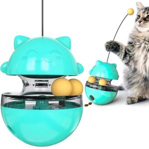 Toys Tumbler Cat Toys Funny Cat Teaser Feeder Ball Toy Interactive Eating Food Leak Dispenser Toys For Cats Kitten Pet Supplies