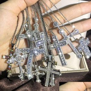 Подвесные ожерелья моды мужские роскошные ожерелье по крести