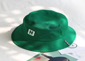 2018 green Bucket Hat Fisherman Hats Men Women Outer Summer Street Hip Hop Dancer Cotton Panama City Hat6322920