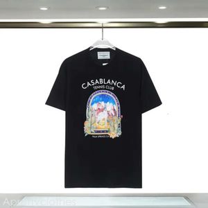 Designer Casablanc Man T Shirt Fashion Men Casual T-Shirts Man Clothing Street T-Shirts Tennis Club Casa Blanca Shorts Sleeve Clothes Luxury Shirt S-2Xl 594