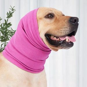 Copertina per orecchie di abbigliamento per cani comodo auricolari per animali domestici con manico di ansia in poliestere auricolare.