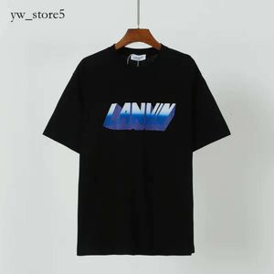 Lanvin Polo Shirt Men's Plus Tees Lanvins Shirt Embroidered Lanvis Designer Printed Polar Style Wear with Street Pure Cotton Womens Tshirts 8129