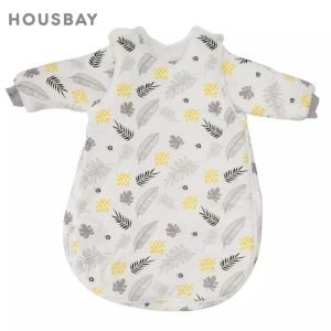 Taschen Baby Schlafsack Weste Schlafsack mit Ärmel abnehmbar bequem wechselnwindel 100% Baumwolldruck neugeborene Babywagen Sack