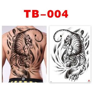 GUCD Tattoo Transfer Large Temporary Tattoos Stickers Men Lion King Snake Chinese Dragon Ganesha Tiger Woman Human Body Waterproof Fake Tattoo Art 240427