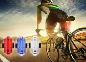 Cykelcykelljus LED -bakljus bakre svans Säkerhetsvarningscykel Portabel ljus USB -laddningsbar 5LED Bright 4 -lägen LAMP6532283